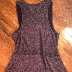 Skater Style Maroon Sparkly Dress (MEDIUM)